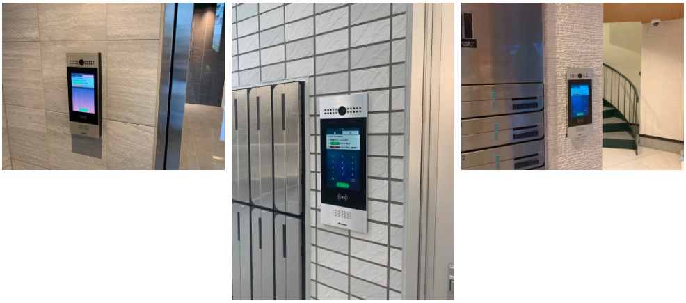 集合玄関機施工例